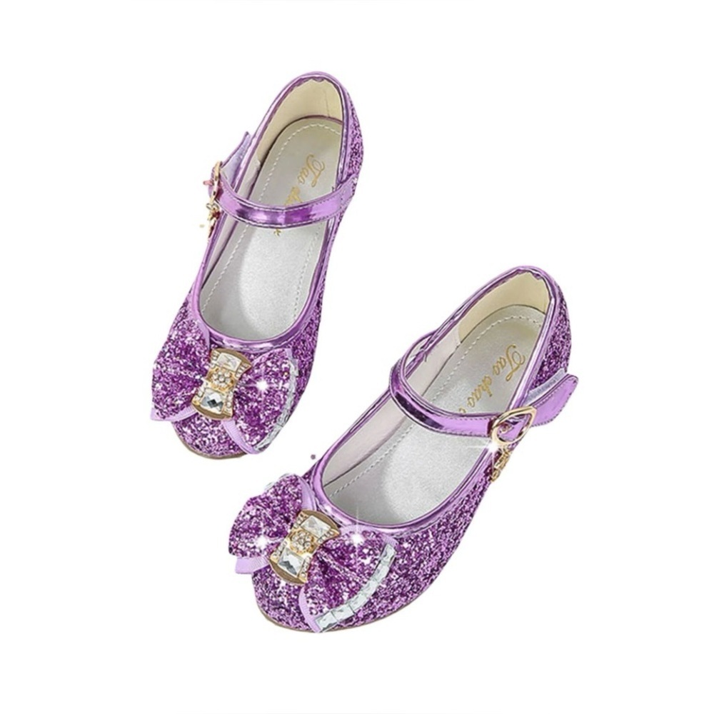 Sz 31 Purple Glitter Kids DressUp Shoes